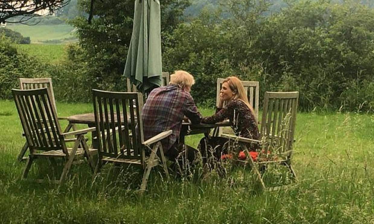 This photo of Boris Johnson and his partner appeared in a number of selected newspapers in Britain on 24 June 2019.
