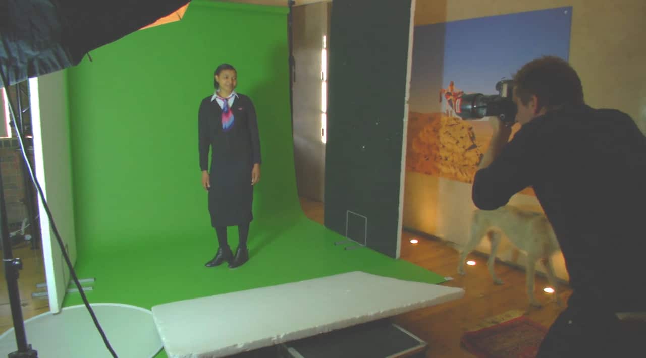 Mary Sithole, one of the 15 immigrants to feature in the campaign poses for the photoshoot