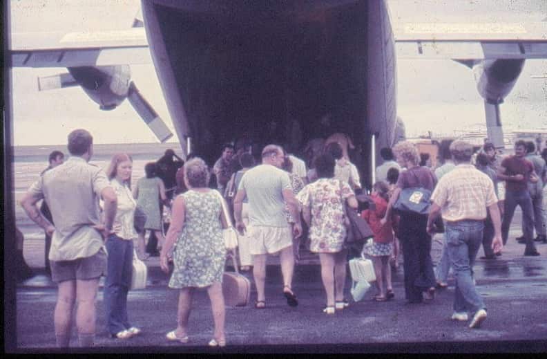 Tricia Phillips was among the thousands that evacuated from Darwin following the devastating winds.