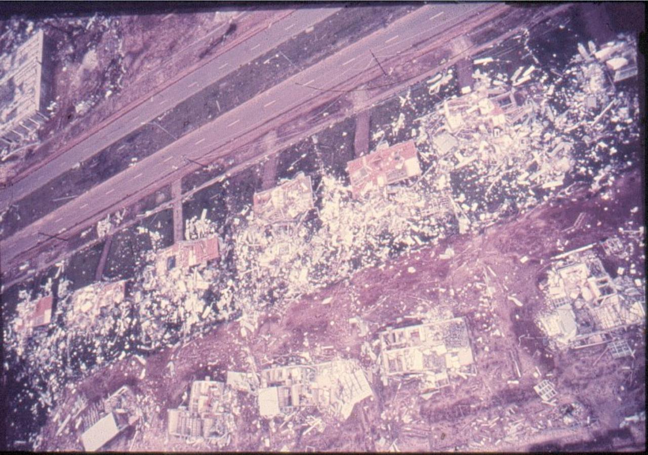 Of the approximately 10,000 homes in Darwin only 408 remained intact after the tragic weather event