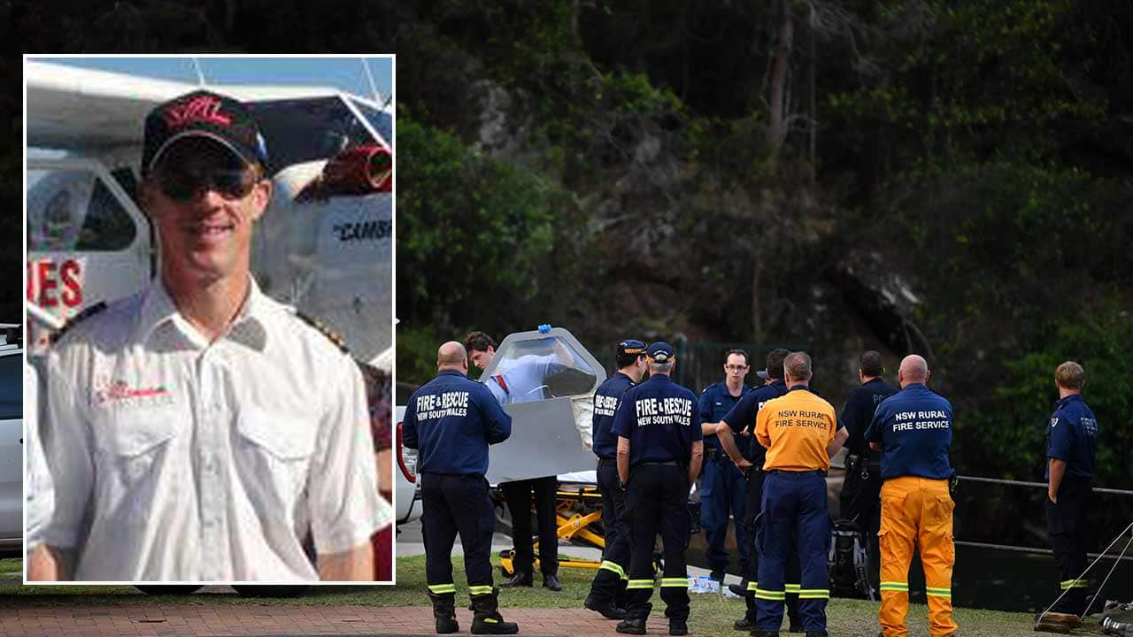 Australian pilot Gareth Morgan, 44, inset, was among the six people killed in seaplane crash.