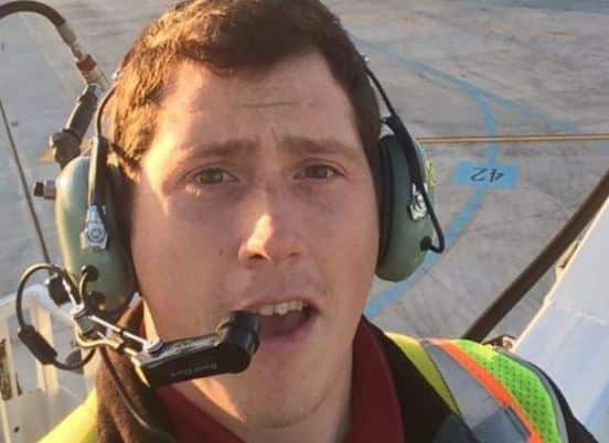 Richard Russell worked as a ground-service agent for Horizon Air.