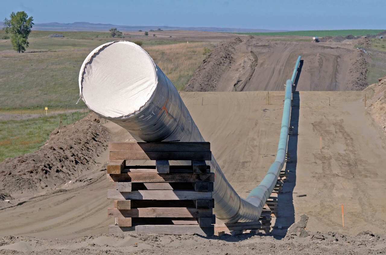 FILE: A section of the Dakota Access Pipeline under construction near the town of St. Anthony in Morton County, North Dakota. 