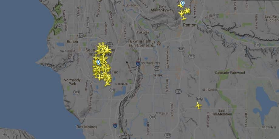 All flights were grounded during the emergency.