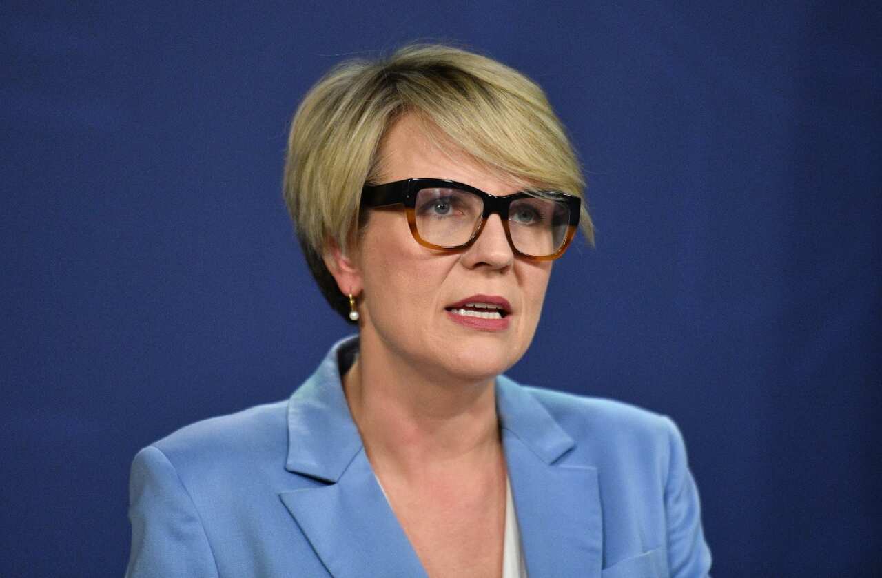 Deputy Leader of the Opposition Tanya Plibersek speaks to the media during a press conference in Sydney, Friday, September 28, 2018. 