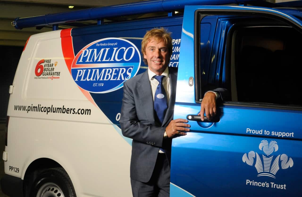 An undated supplied photo released Friday, Nov. 6, 2009 of Pimlico Plumbers owner/founder Charlie Mullins.