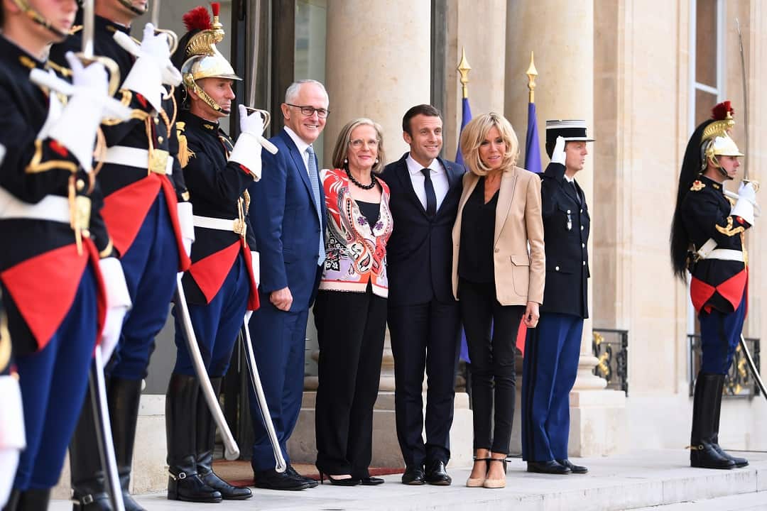 Prime Minister Malcolm Turnbull and wife Lucy, were last in France in July 2017.