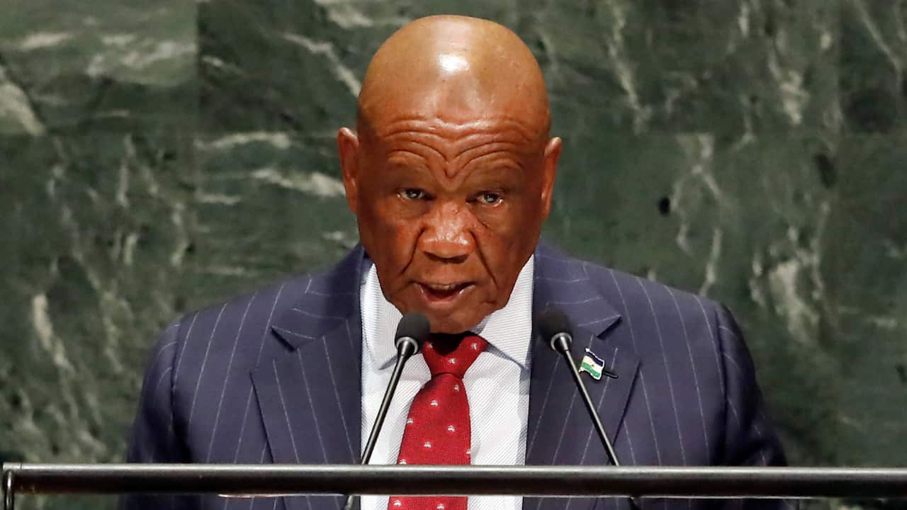 Lesotho's Prime Minister Thomas Motsoahae Thabane.