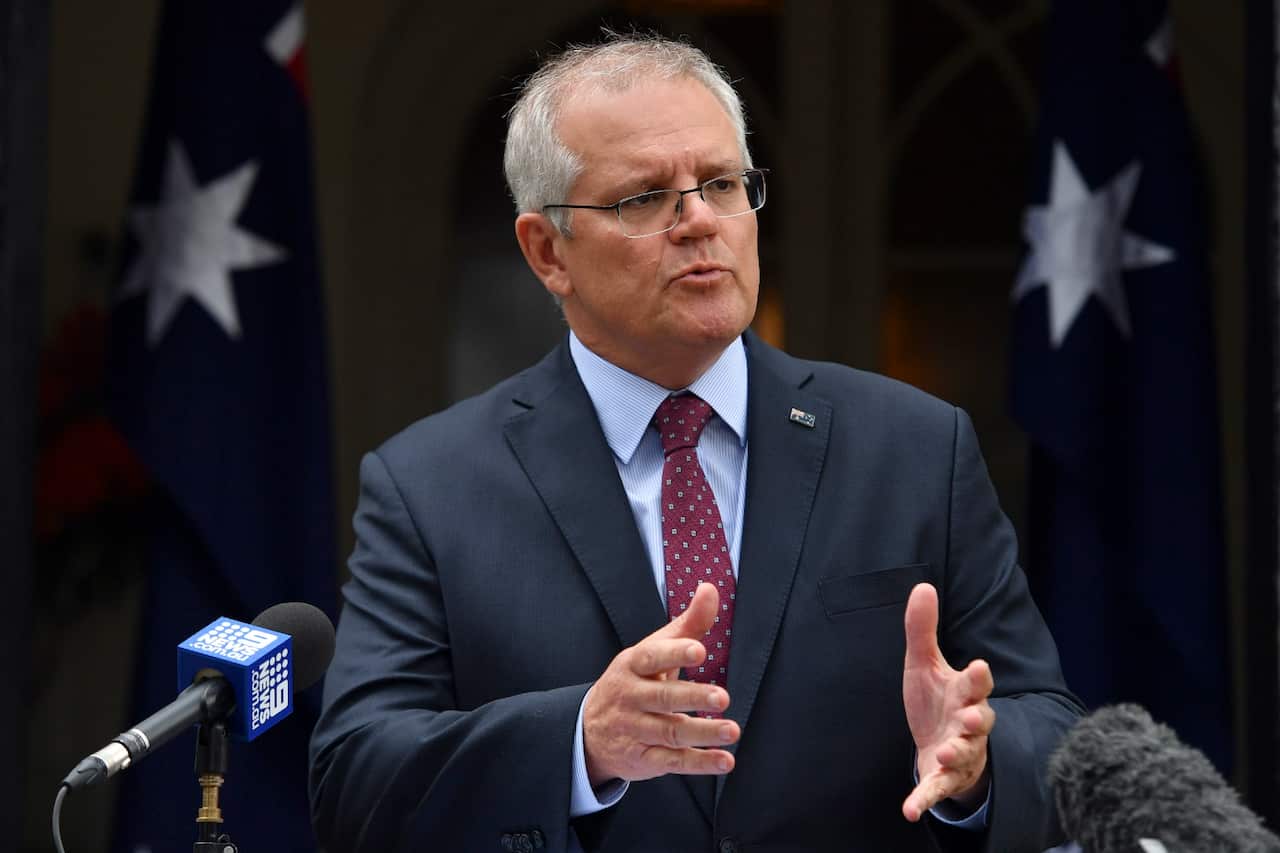 Prime Minister Scott Morrison says rapid antigen tests are not medicines - and it is impractical to make them free for everyone. 