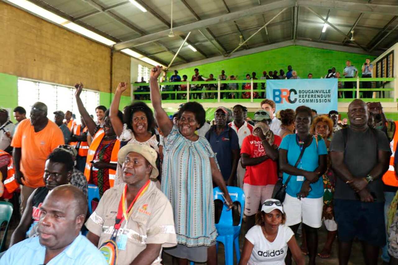  Bougainville voted overwhelmingly to become the world's newest nation by gaining independence from Papua New Guinea.