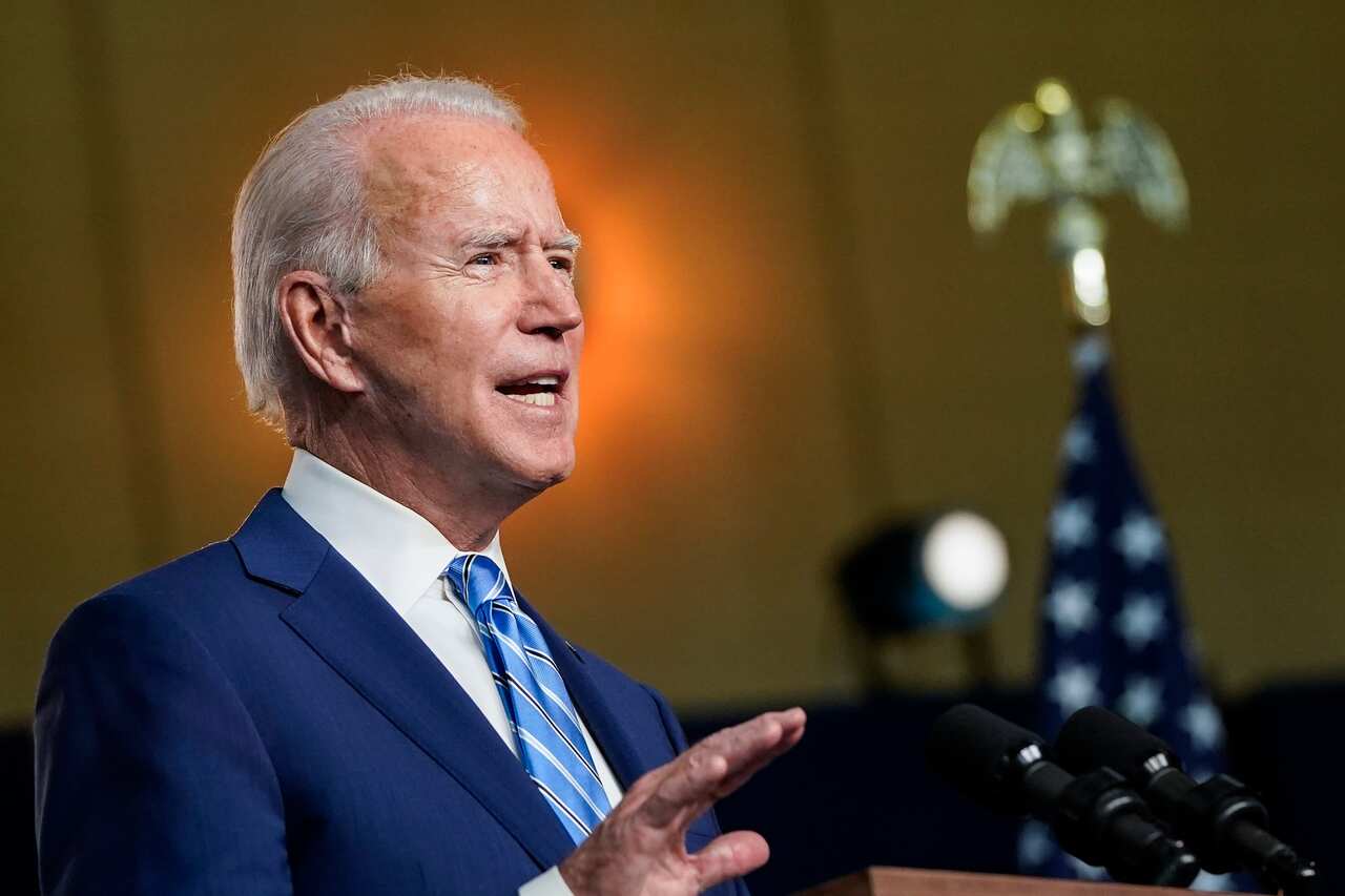 Democratic presidential nominee Joe Biden