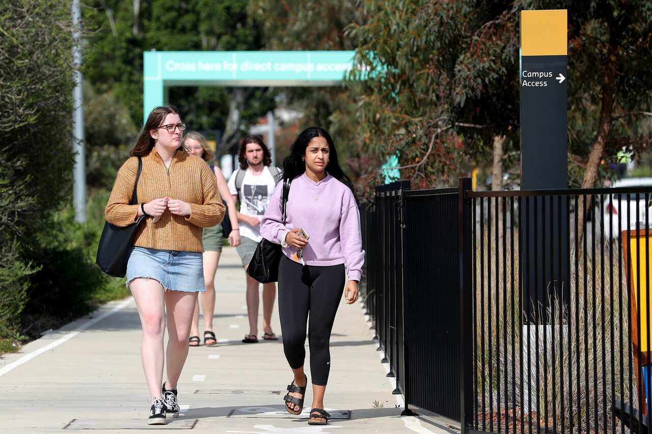 Students at Curtin University, Perth