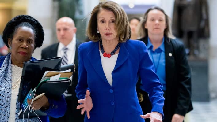 US Speaker of the House Democrat Nancy Pelosi.