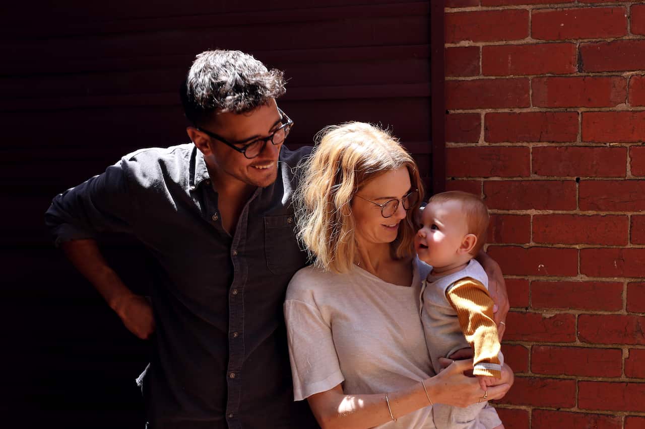 Josh Pomare with his wife Paige can't wait for their baby daughter to meet her grandparents in New Zealand.