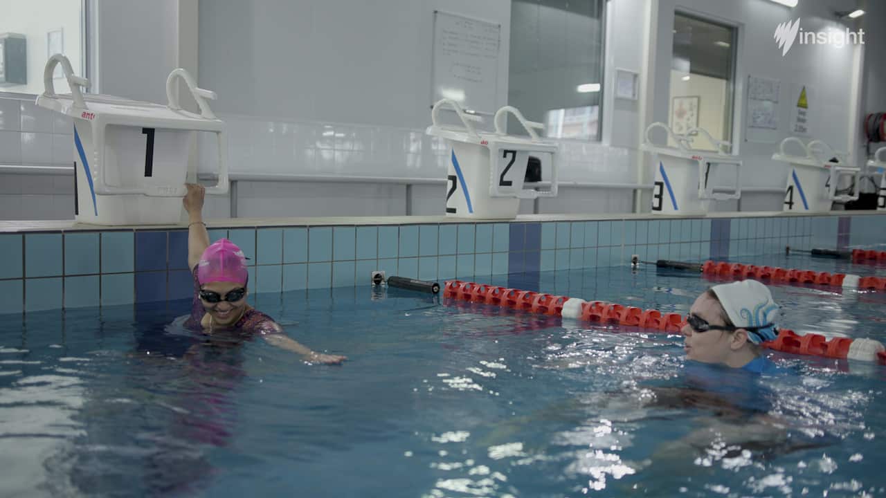 Chaitali at the pool