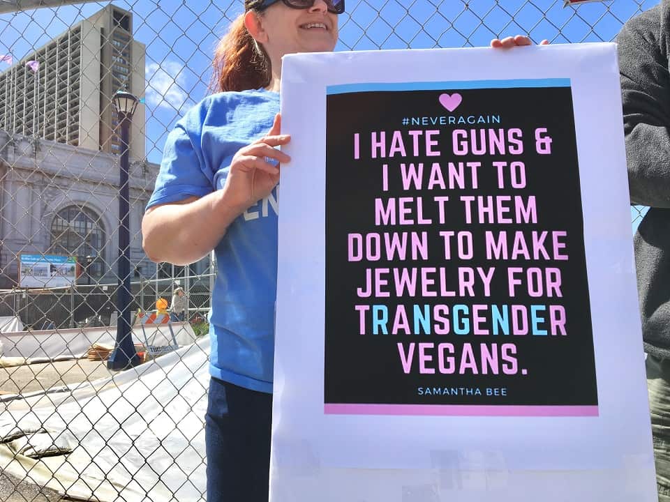 March for Our Lives rally in California.