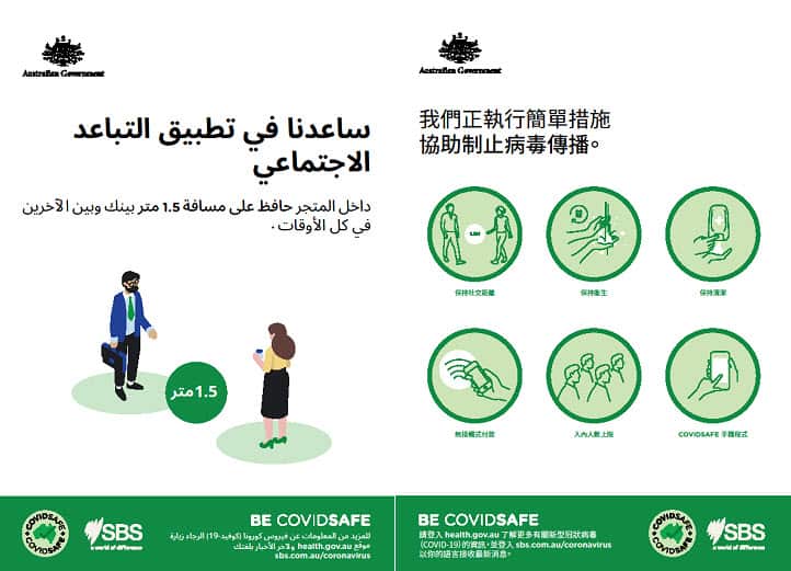 SBS has translated a range of government materials for businesses to download. 