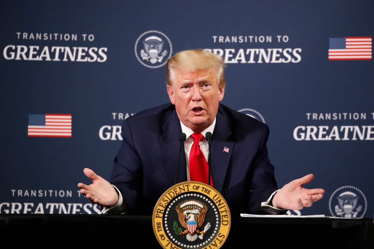 President Trump wants to "Transition to Greatness" (AAP)