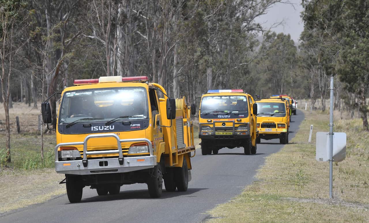 A number of homes have been destroyed by bushfires in New South Wales and Queensland. 