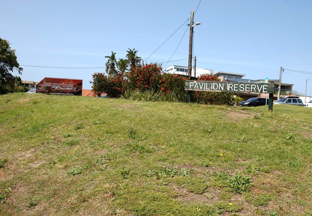 The Pavilion Reserve at Queenscliff where the son of Angry Anderson was fatally bashed. 