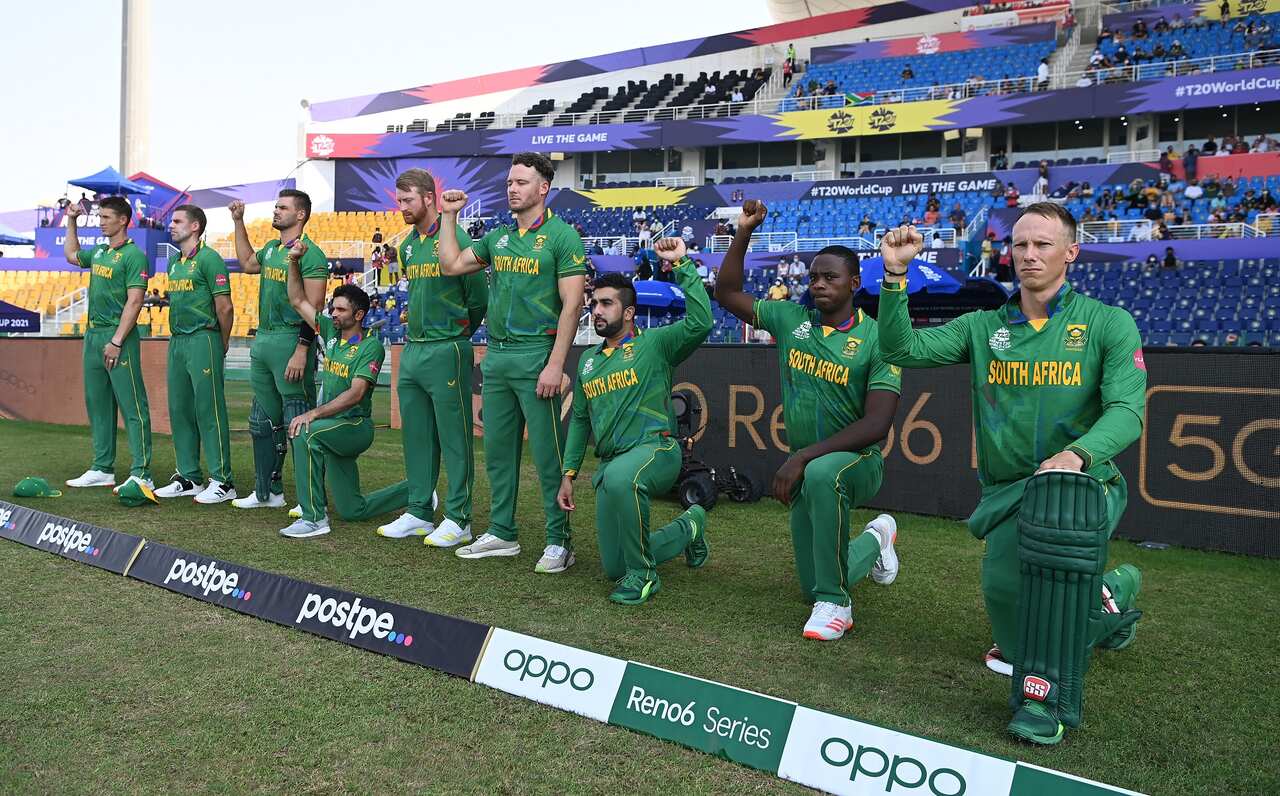 The South Africa Proteas divided in their public stance against racism.