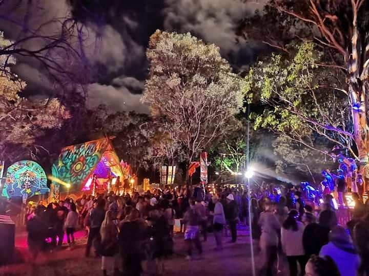 The Rabbits Eat Lettuce music festival in Elbow Valley, Queensland.