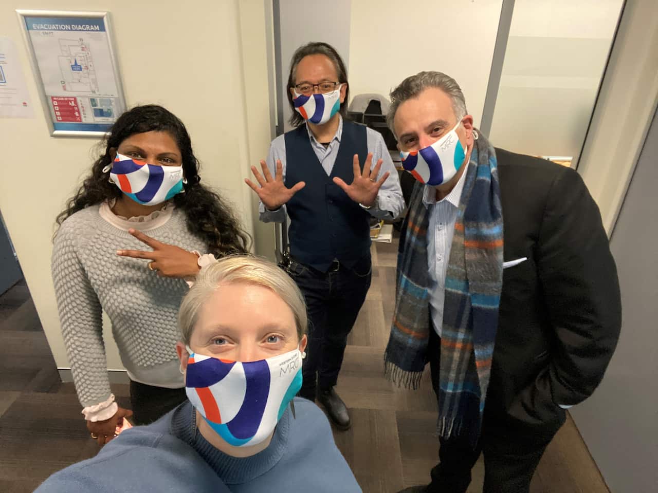 Rachel Haywood (bottom) with colleagues from the Western Sydney Migrant Resource Centre