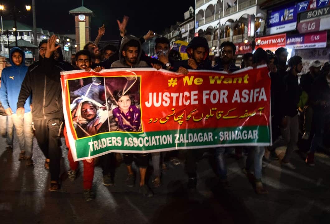 Angry protesters took to the streets demanding justice following the rape and murder of an eight-year-old girl.