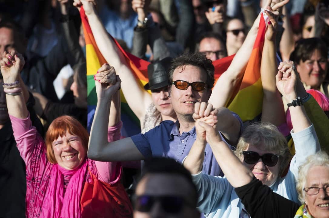 Hand in Hand for Diversity rally