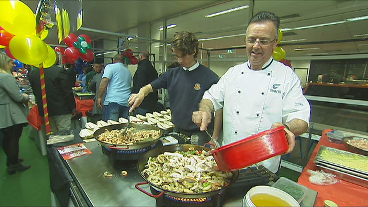 The feast being prepared (SBS)