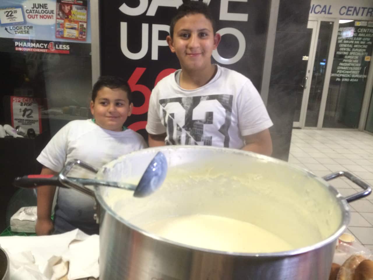 Sahlab in a pot at Lakemba's Haldon Street markets (SBS)