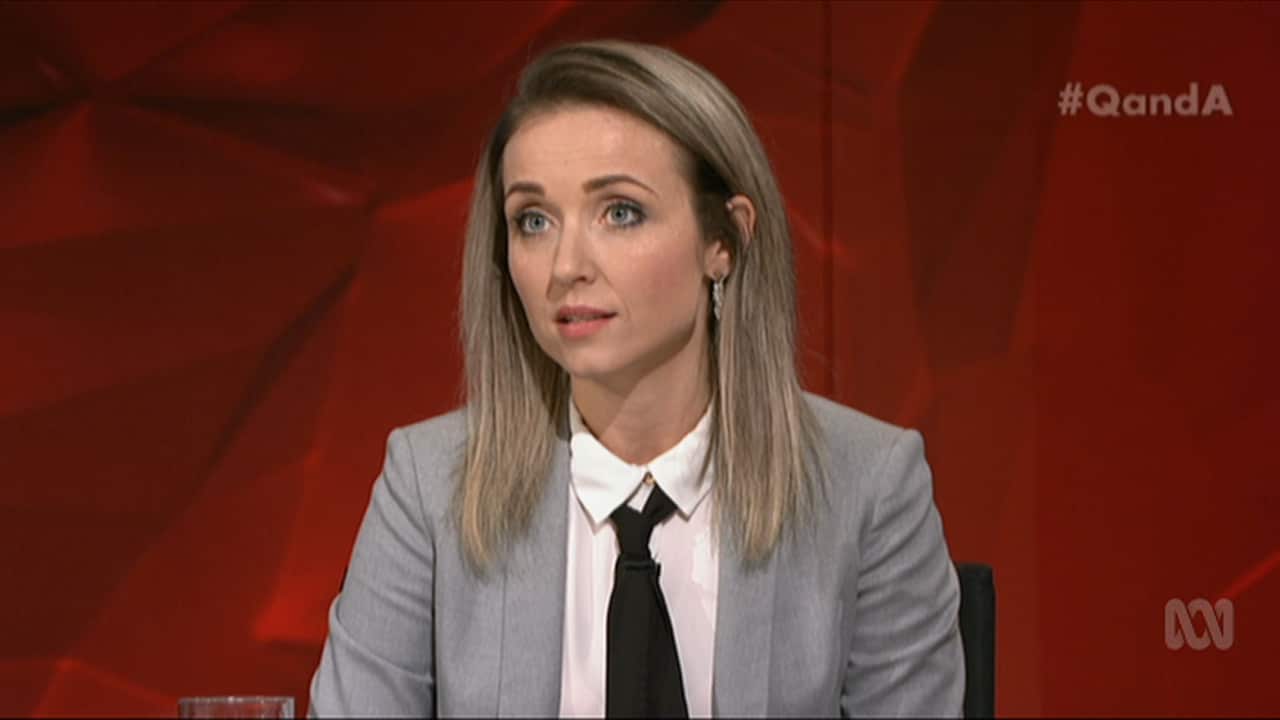 "Forgiveness isn't for the abuser", Thordis Elva told Q and A on Monday night,