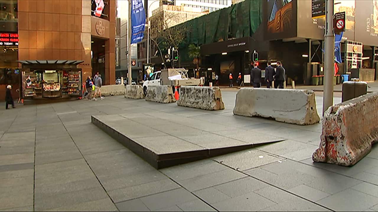 Barriers Martin Place