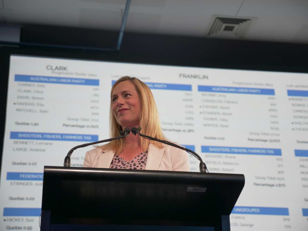 Labor leader Rebecca White said the party will continue to advocate on policies to improve infrastructure and health services.