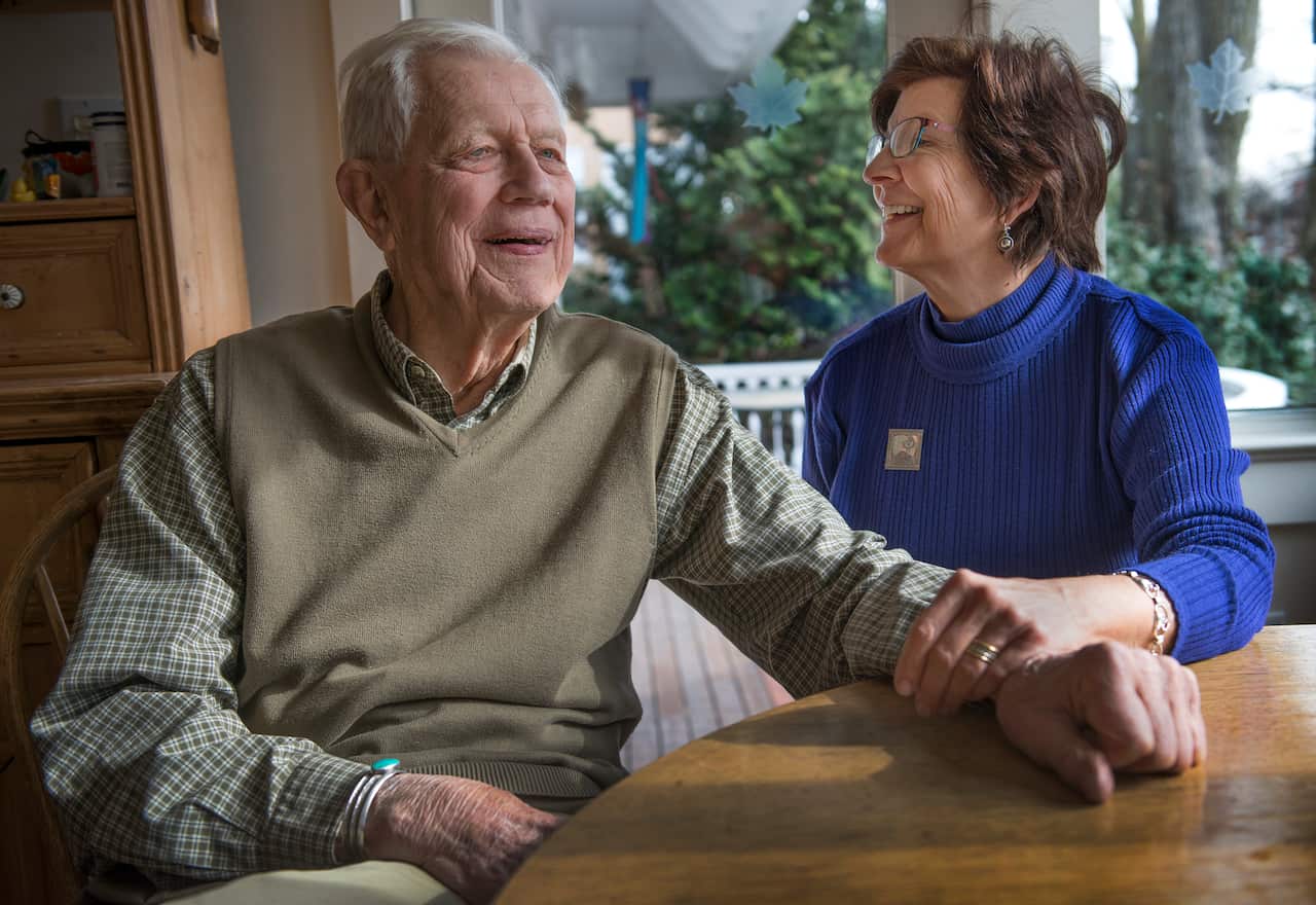 Ron Lehker and his partner, Linda Greensfelder, 73. 