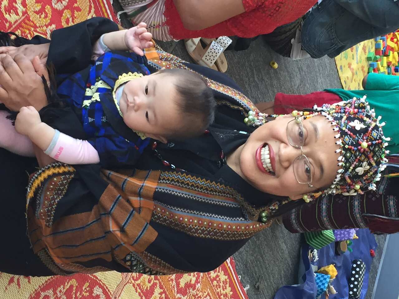 Community elder and pastor Nguri attends a specialised bilingual playgroup 