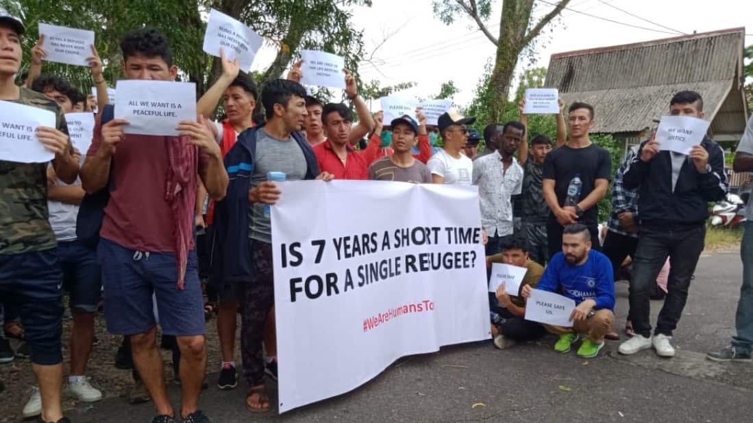 Refugees stranded for years in Indonesia are calling for integration into Indonesian society or resettlement in a UN Refugee Convention country.