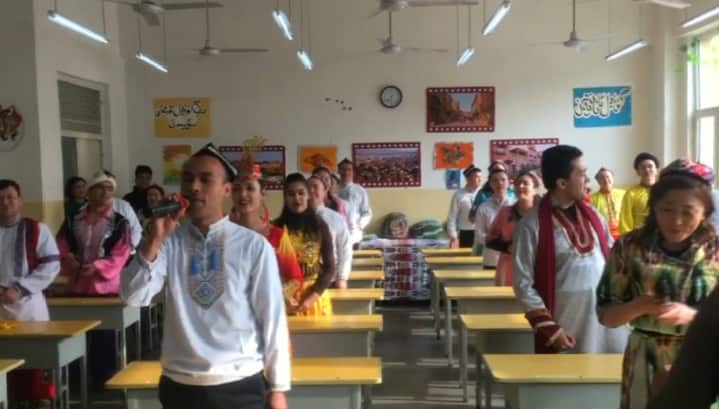 Residents of one of the camps 