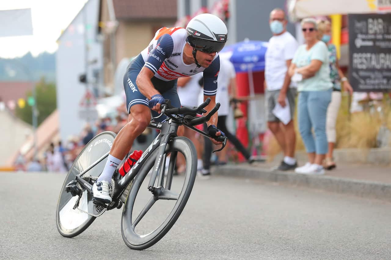 Australia's Richie Porte competes during stage 20 of the Tour de France cycling race.
