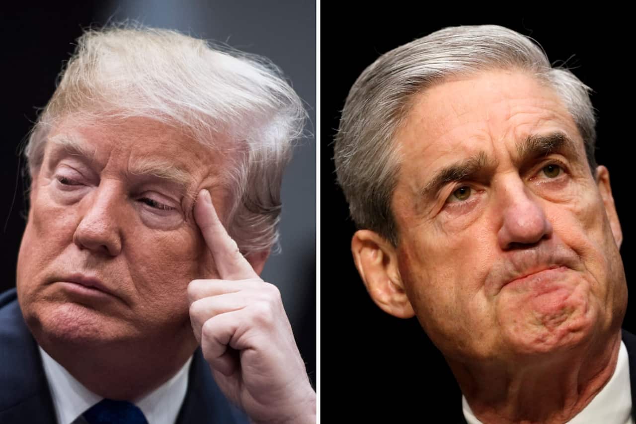 President Trump and special counsel Robert Mueller.
