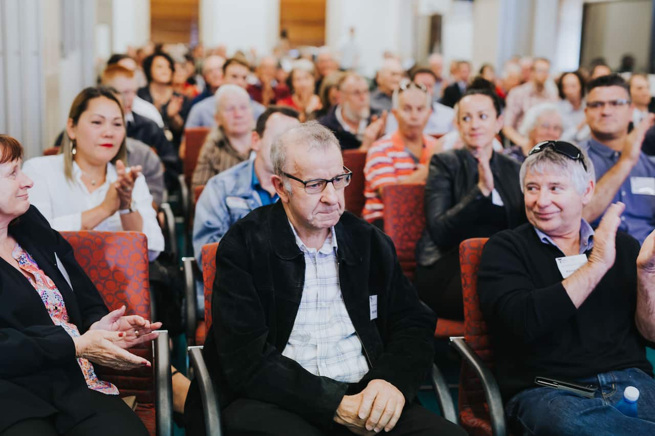 Robin Smith at the 40-year reunion