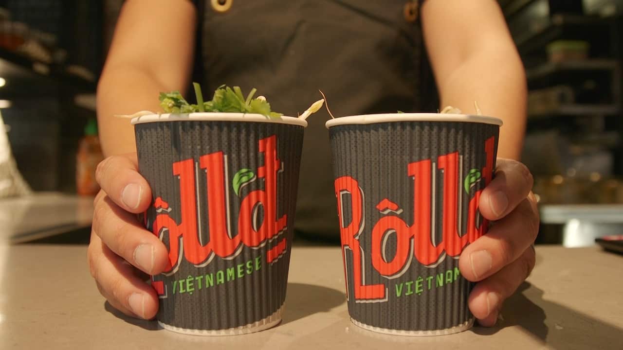 One of Rolld's key items on the menu is Vietnamese noodle soup, or Pho.