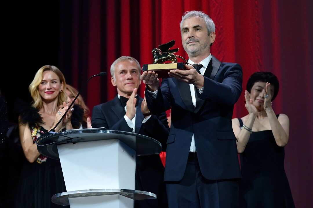 Alfonso Cuaron receives the Golden Lion for Best Film Award for 'Roma' attending the Closing Ceremony of the 75th Venice International Film Festival (Mostra) in Venice, Italy on September 08, 2018. Photo by Aurore Marechal/ABACAPRESS.COM.