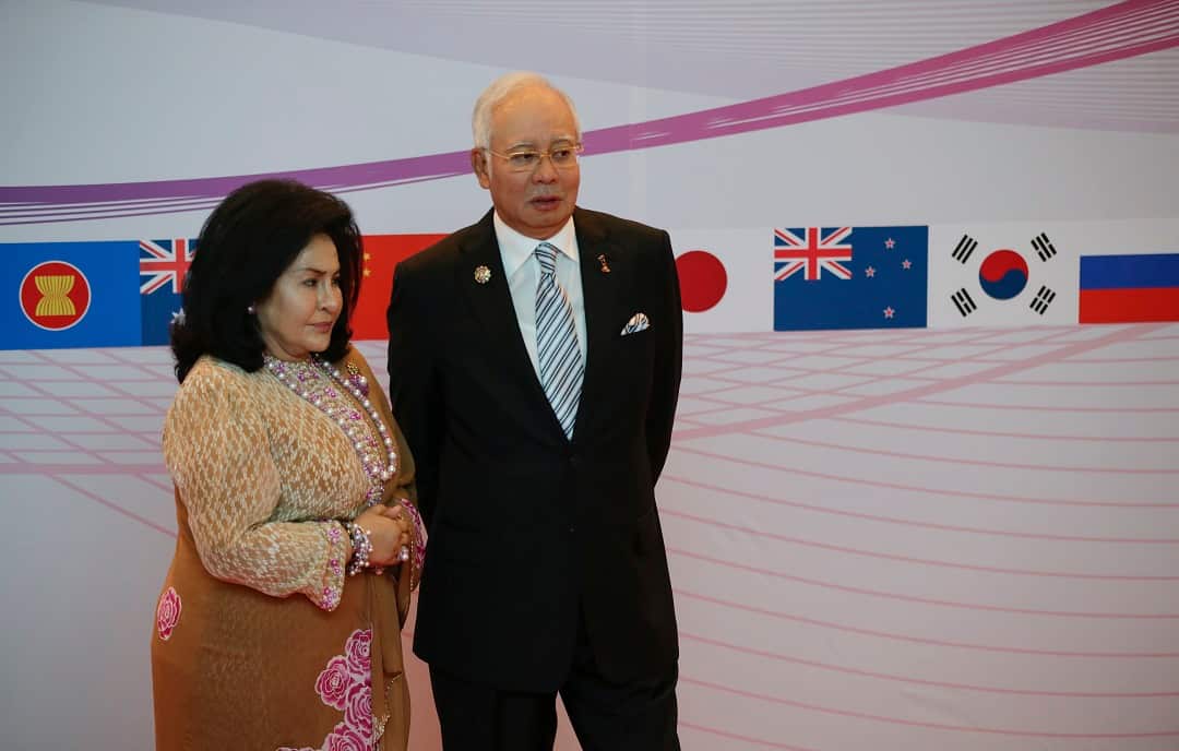 Rosmah Mansor (left) had a reputation for going on overseas spending sprees.