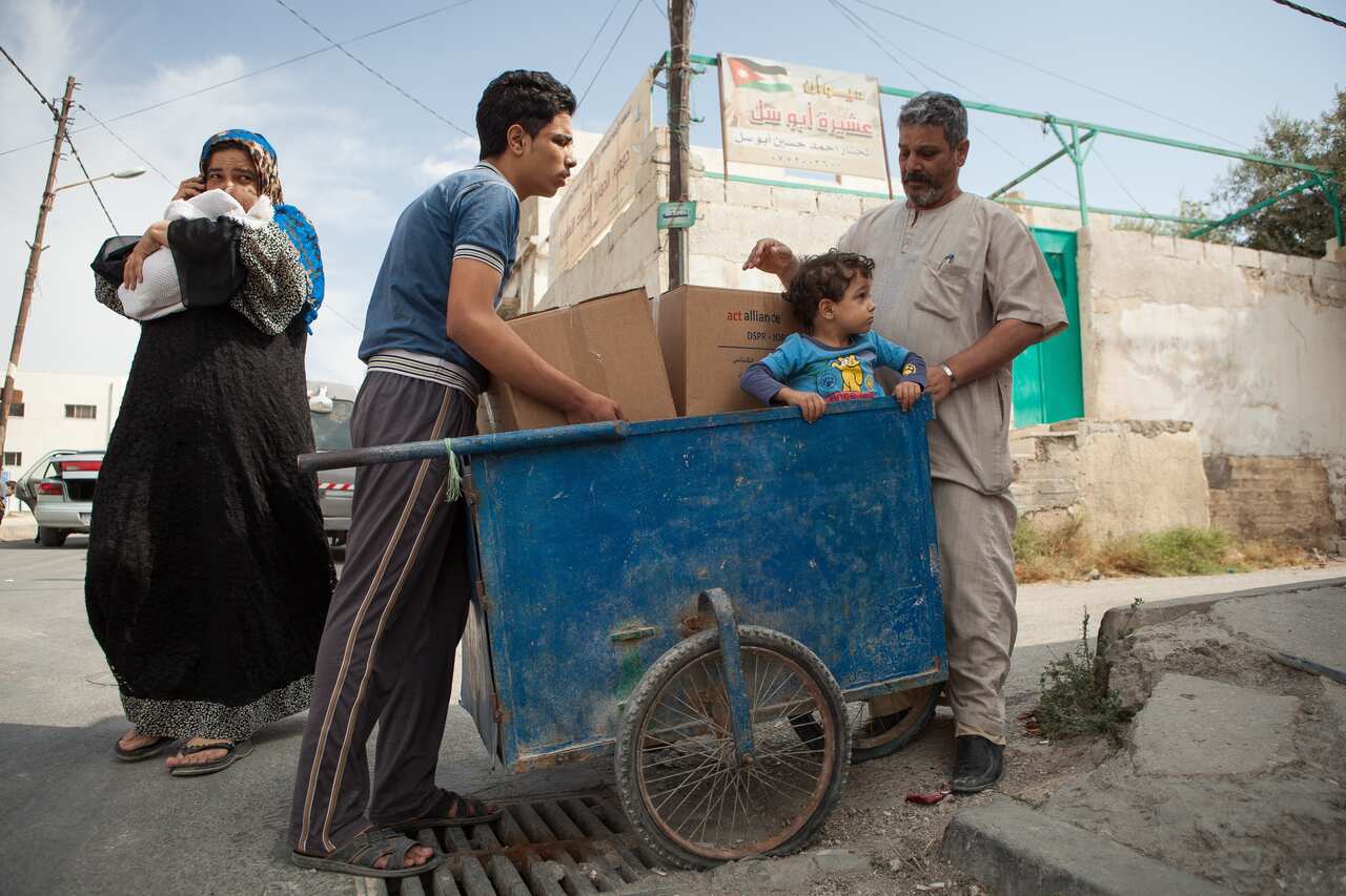 Syrian refugees in Jordan Oct 2015 Act for Peace
