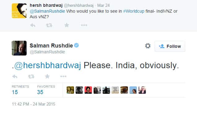 Salman Rushdie twitter