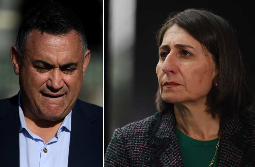 NSW Nationals leader John Barilaro and Premier Gladys Berejiklian