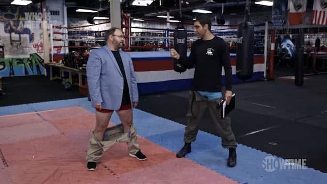 Jason Spencer dropped his pants and yelled a racial slur during the segment with Sacha Baron Cohen.