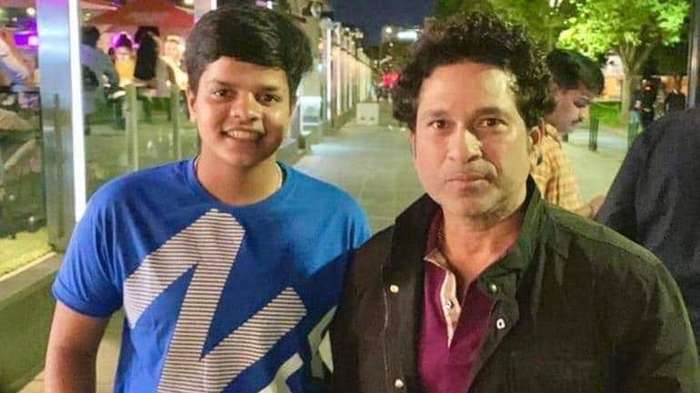 Shafali Verma and Sachin Tendulkar