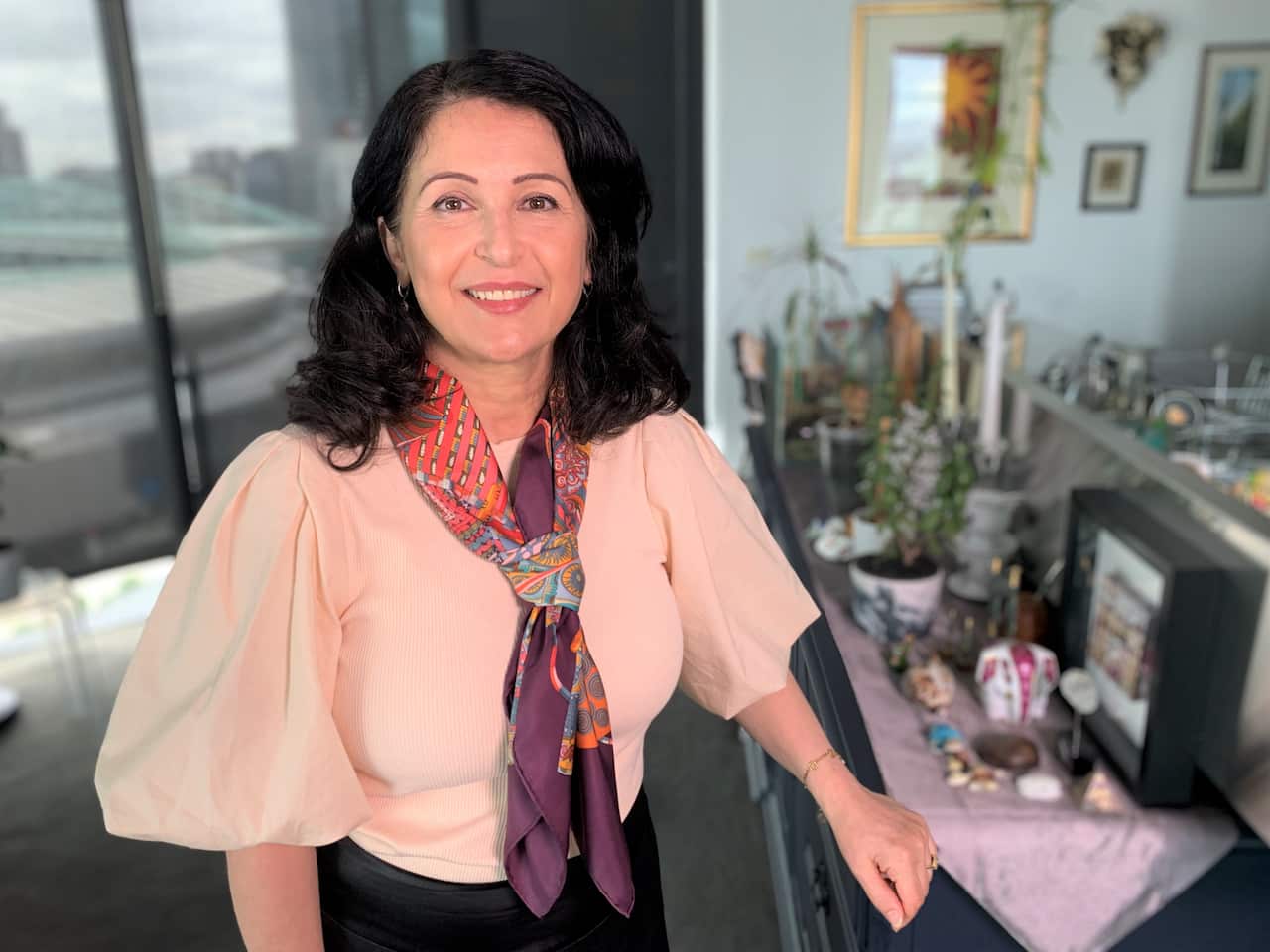 Safaa Hakim at home in Melbourne.